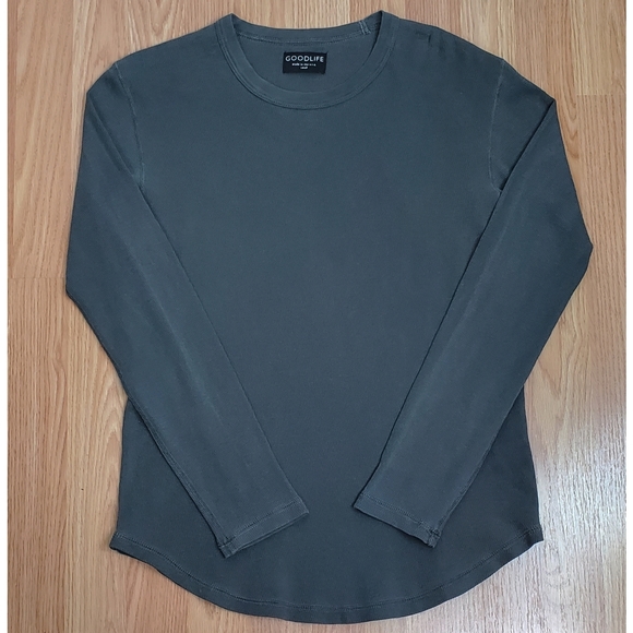 Goodlife | Shirts | Nwt Goodlife Sun Faded Thermal T Shirt Black Crew ...